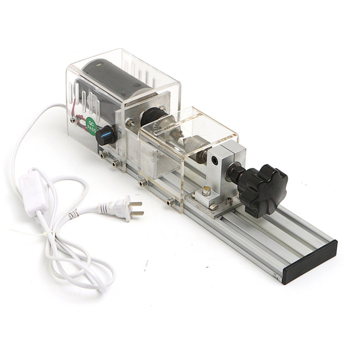 350W Mini Lathe Machine Woodworking DIY Set with Power Adapter