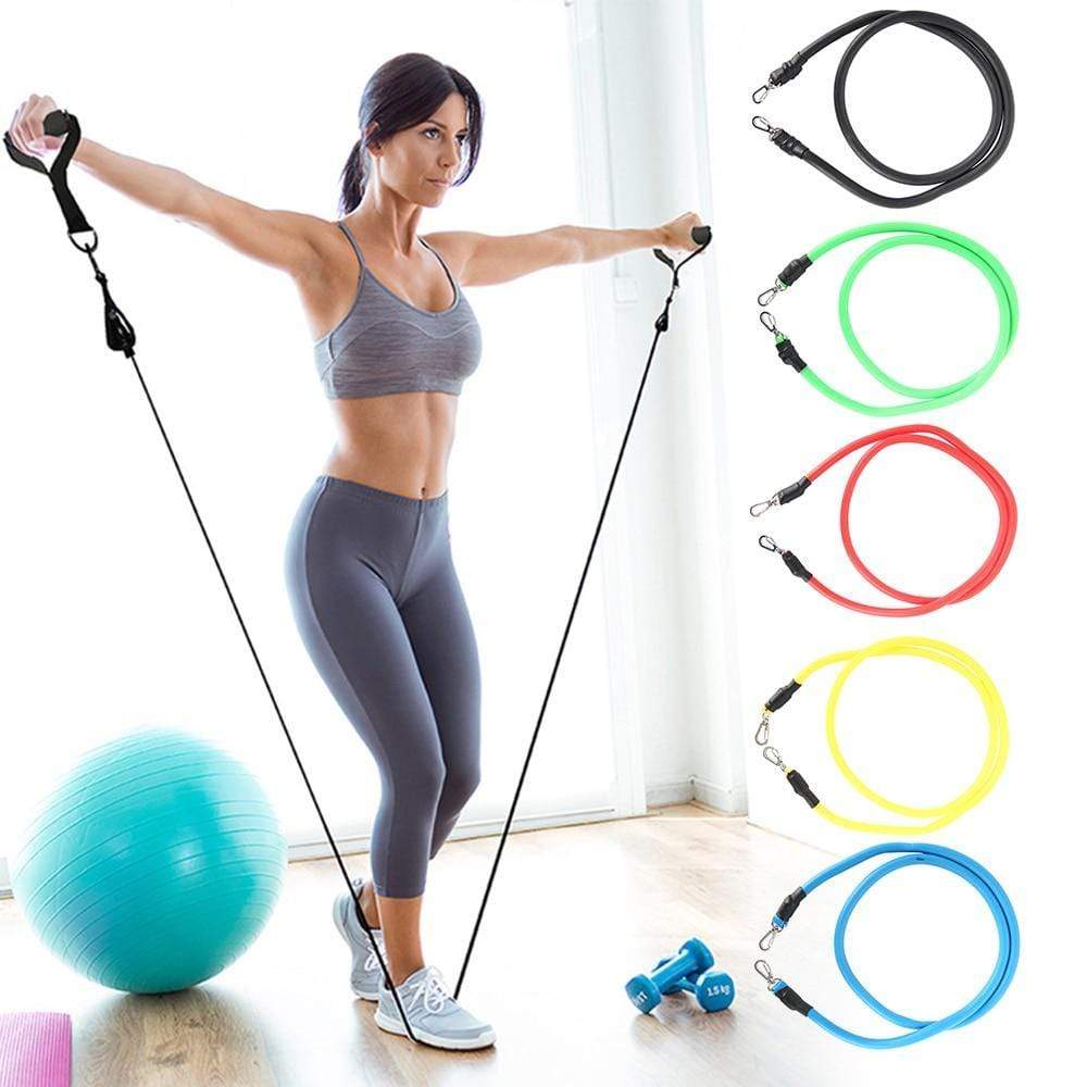 Impact Shop 200001973 11pcs 11pcs Pull Rope Fitness Exercises Resistance Bands Training Workout Yoga