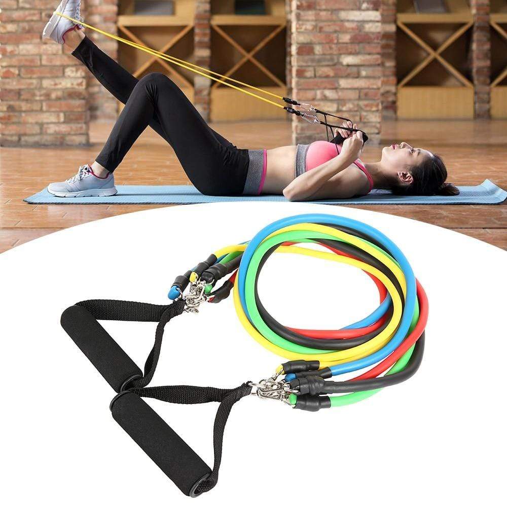 Impact Shop 200001973 11pcs 11pcs Pull Rope Fitness Exercises Resistance Bands Training Workout Yoga