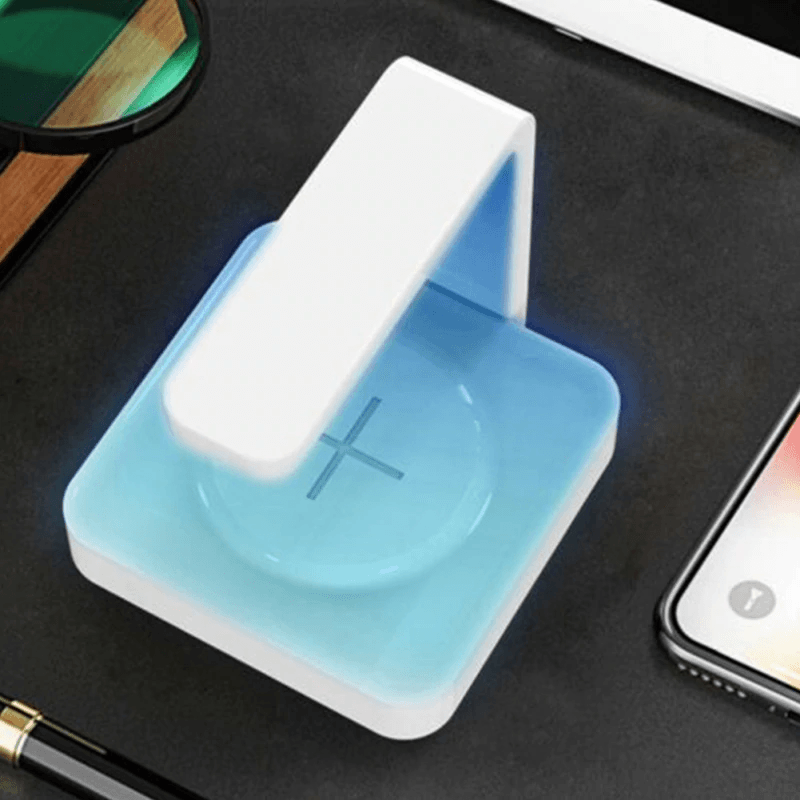 2-in-1 UV Cell Phone Sanitizer And Wireless QI Fast Charger For iPhone, Samsung, Android