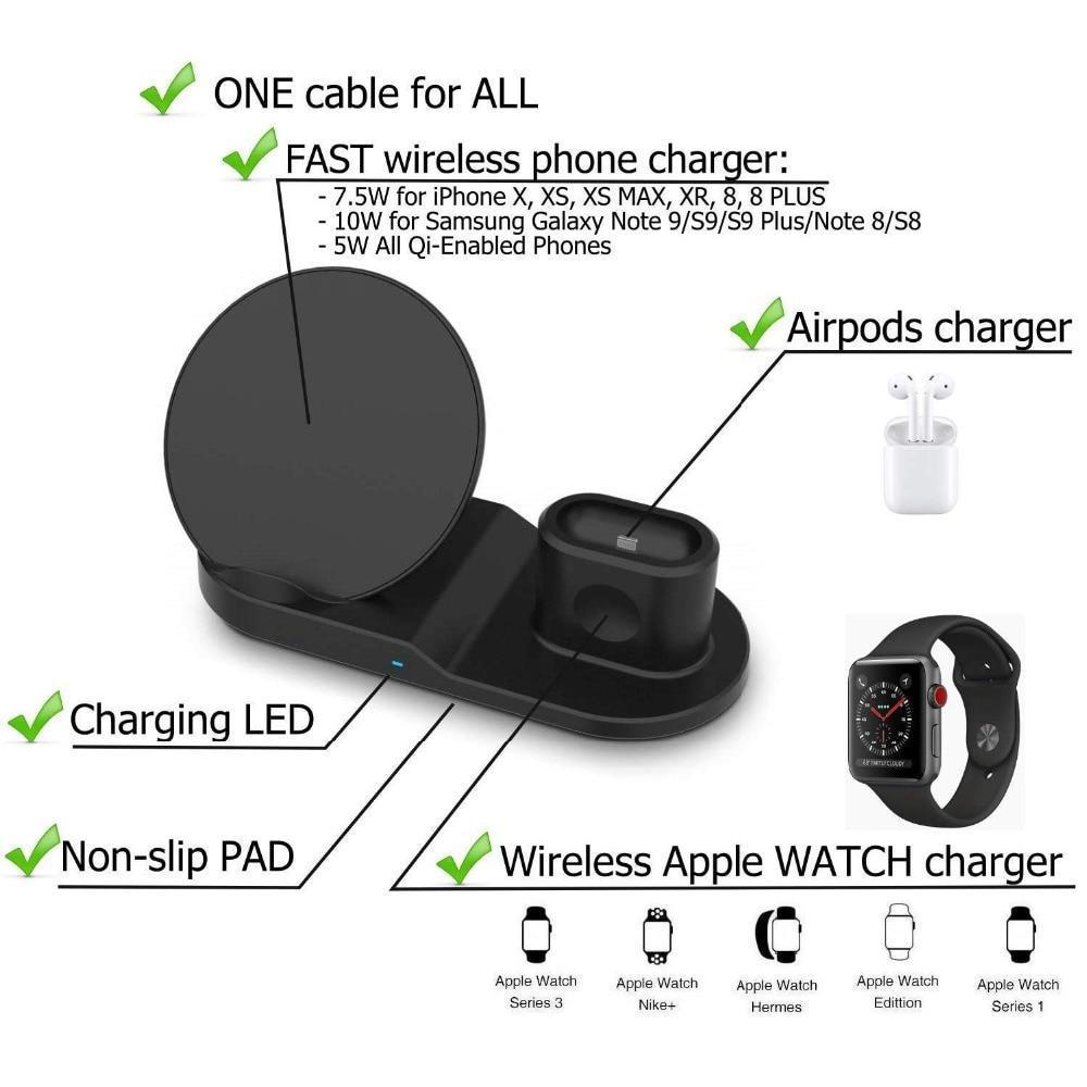 3 in 1 Wireless Charger