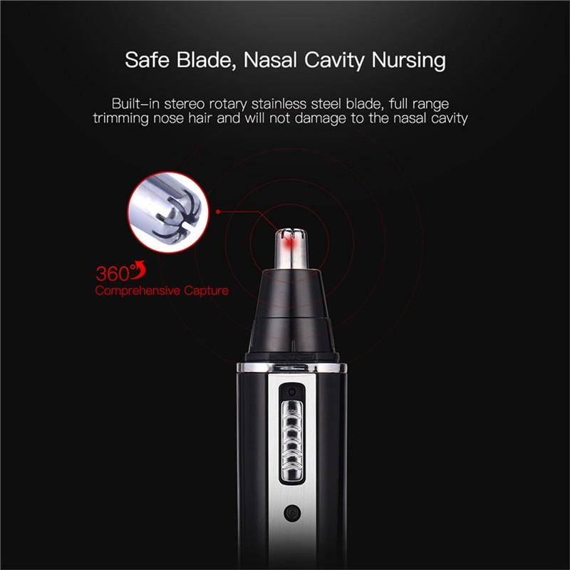 4 in 1 Professional Electric Rechargeable Nose and Ear Hair Trimmer Shaver Temple Cut For Men Personal Care Tools S36