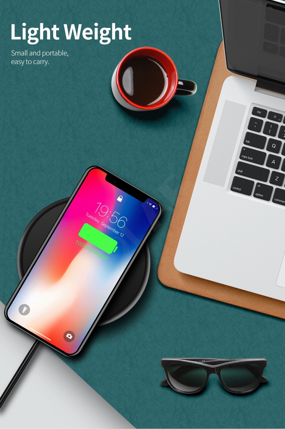 10W Fast Wireless Charger For iphone 11 8 Plus Qi Wireless Charging Pad For Samsung S10 Huawei P30 Pro Phone Charger Adapter