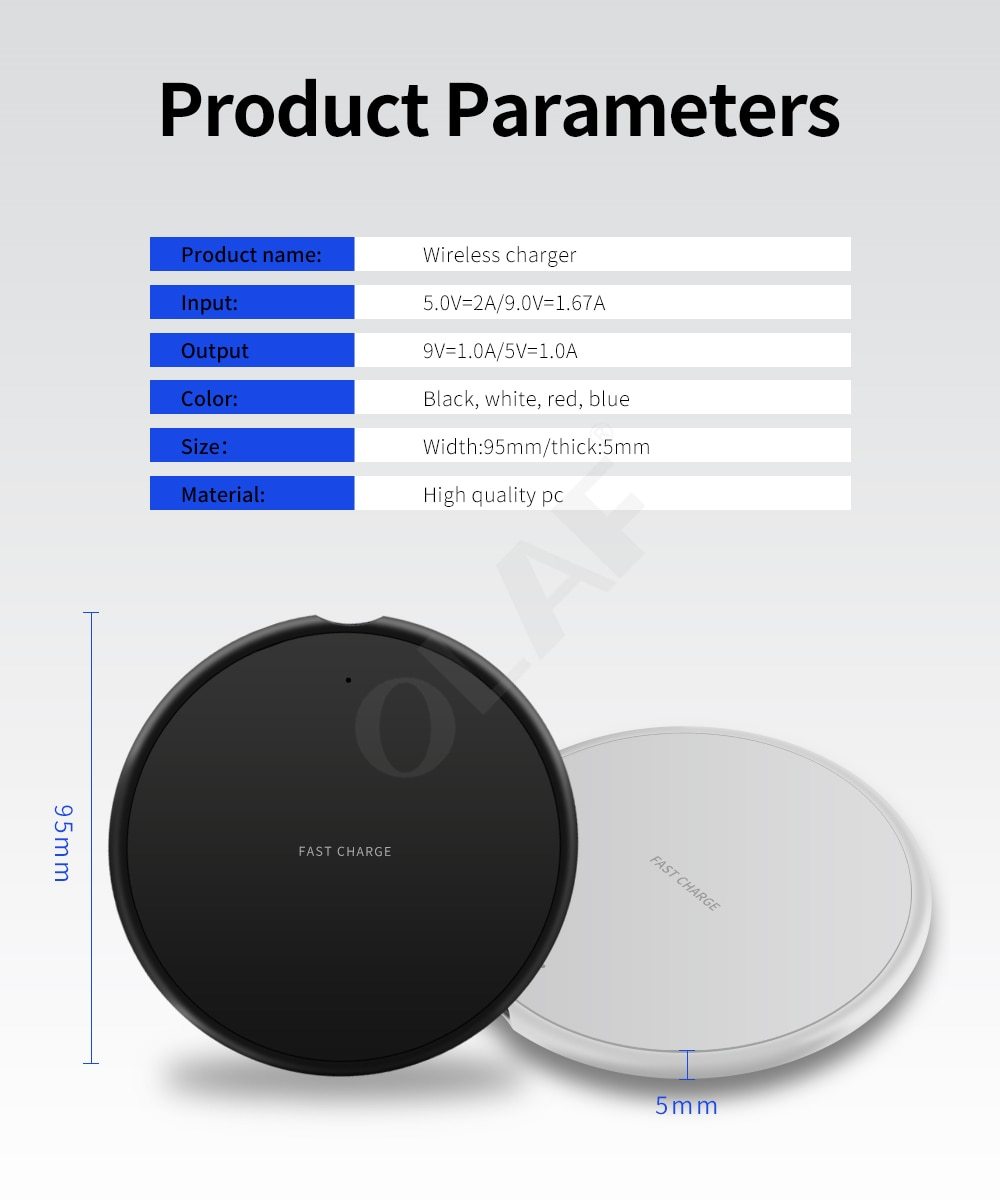 10W Fast Wireless Charger For iphone 11 8 Plus Qi Wireless Charging Pad For Samsung S10 Huawei P30 Pro Phone Charger Adapter