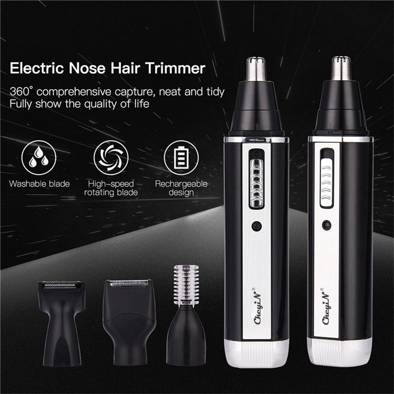 4 in 1 Professional Electric Rechargeable Nose and Ear Hair Trimmer Shaver Temple Cut For Men Personal Care Tools S36