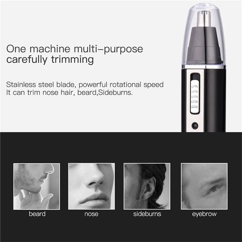 4 in 1 Professional Electric Rechargeable Nose and Ear Hair Trimmer Shaver Temple Cut For Men Personal Care Tools S36
