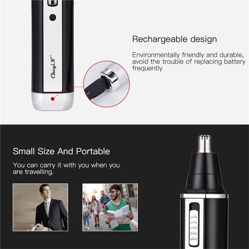 4 in 1 Professional Electric Rechargeable Nose and Ear Hair Trimmer Shaver Temple Cut For Men Personal Care Tools S36