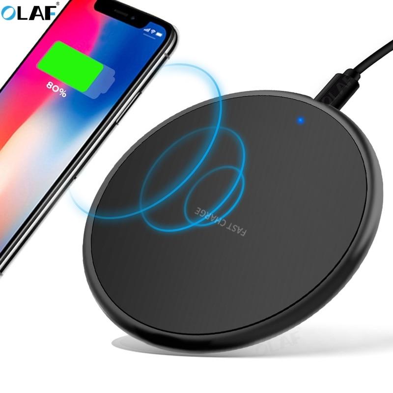 10W Fast Wireless Charger For iphone 11 8 Plus Qi Wireless Charging Pad For Samsung S10 Huawei P30 Pro Phone Charger Adapter