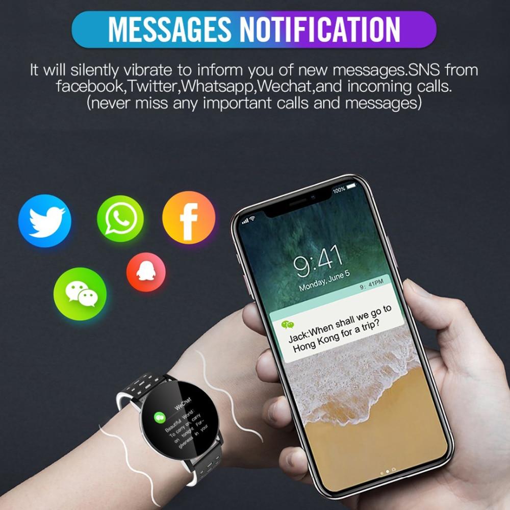 Bluetooth Smartwatch With Blood Pressure & Heart Rate Monitor For Android & IOS