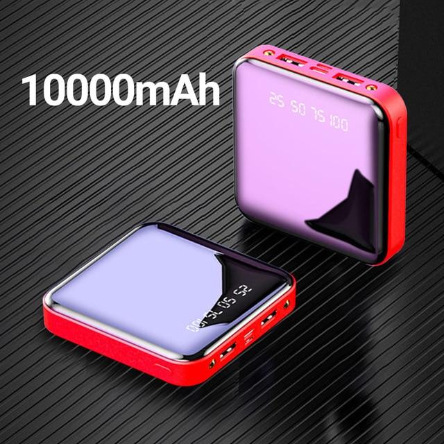 20000mAh Mini Power Bank For Xiaomi Phone 10000mah Portable Charger LED Power 4500mAh Power Bank External Battery Pack Powerbank