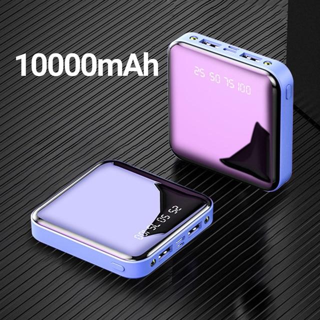 20000mAh Mini Power Bank For Xiaomi Phone 10000mah Portable Charger LED Power 4500mAh Power Bank External Battery Pack Powerbank