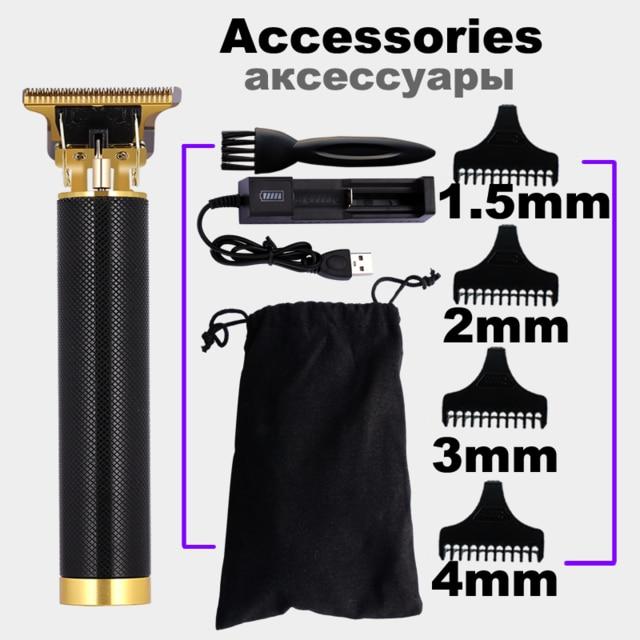 2020 USB Rechargeable Hair Clipper Electric hair trimmer Cordless Shaver Trimmer 0mm Men Barber Hair Cutting Machine for men