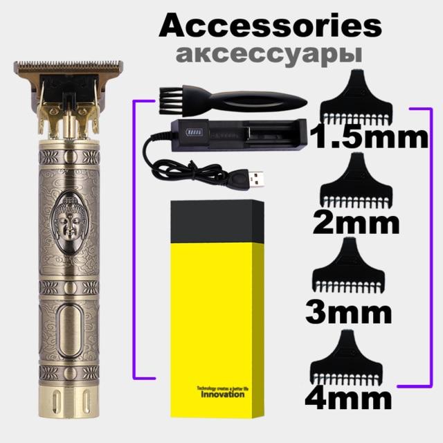 2020 USB Rechargeable Hair Clipper Electric hair trimmer Cordless Shaver Trimmer 0mm Men Barber Hair Cutting Machine for men