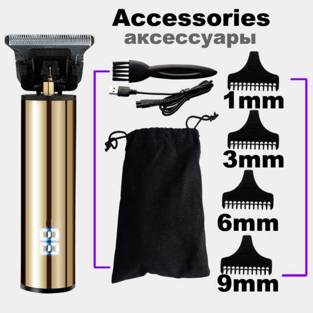 2020 USB Rechargeable Hair Clipper Electric hair trimmer Cordless Shaver Trimmer 0mm Men Barber Hair Cutting Machine for men