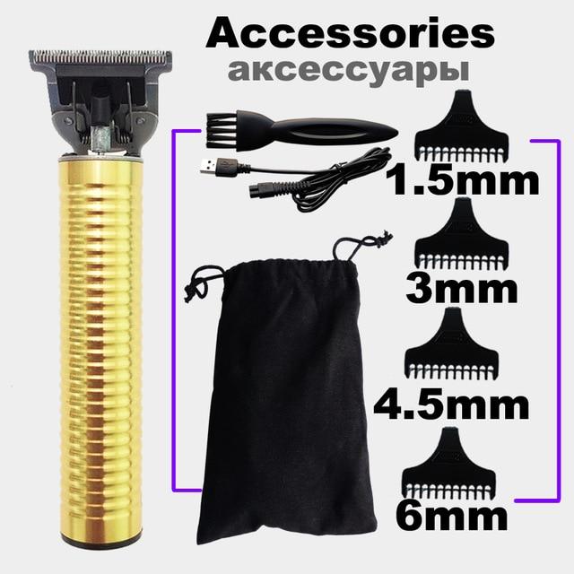 2020 USB Rechargeable Hair Clipper Electric hair trimmer Cordless Shaver Trimmer 0mm Men Barber Hair Cutting Machine for men