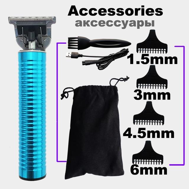 2020 USB Rechargeable Hair Clipper Electric hair trimmer Cordless Shaver Trimmer 0mm Men Barber Hair Cutting Machine for men