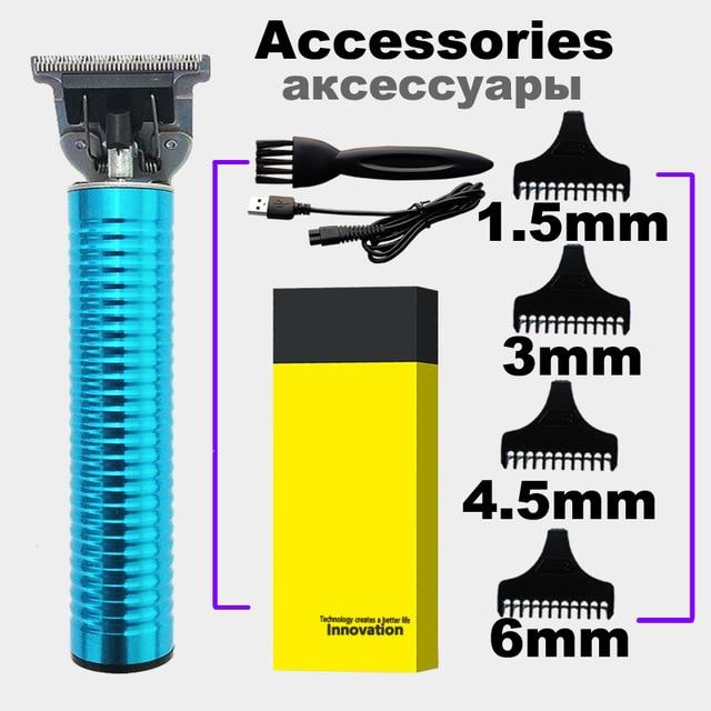 2020 USB Rechargeable Hair Clipper Electric hair trimmer Cordless Shaver Trimmer 0mm Men Barber Hair Cutting Machine for men