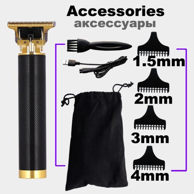 2020 USB Rechargeable Hair Clipper Electric hair trimmer Cordless Shaver Trimmer 0mm Men Barber Hair Cutting Machine for men