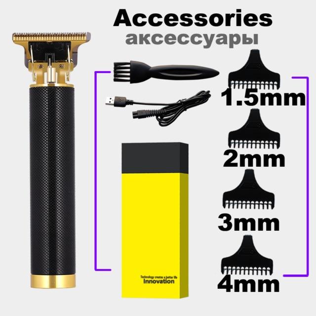 2020 USB Rechargeable Hair Clipper Electric hair trimmer Cordless Shaver Trimmer 0mm Men Barber Hair Cutting Machine for men