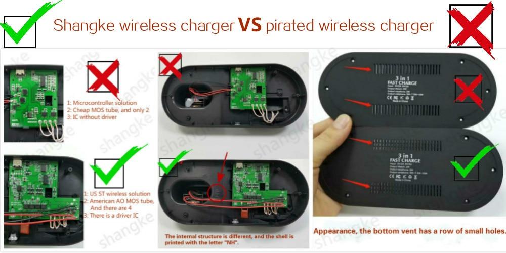 3 in 1 Fast Wireless Charger Dock Station Fast Charging For iPhone 11 11 Pro XR XS Max 8 for Apple Watch 2 3 4 5 For AirPods Pro