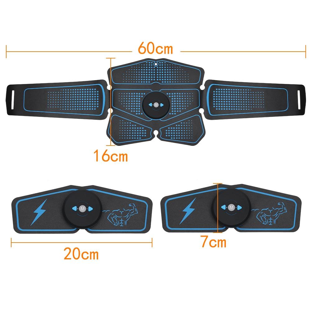 Abdominal Muscle Stimulator Trainer EMS Abs Weight Loss Fitness Equipment Training Electrostimulator Toner Exercise Gym Set