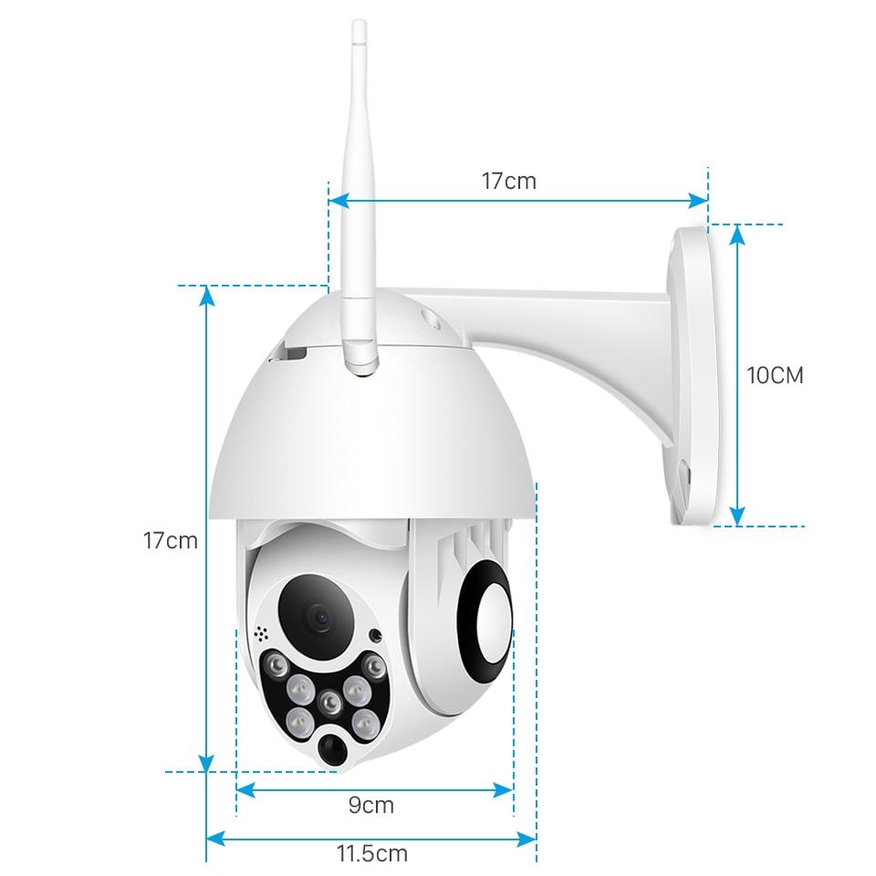 1080P PTZ IP Camera Wifi Outdoor Speed Dome Wireless Wifi Security Camera Pan Tilt 4X Digital Zoom 2MP Network CCTV Surveillance