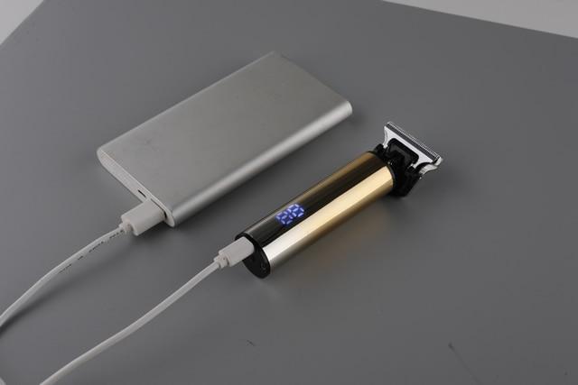 2020 USB Rechargeable Hair Clipper Electric hair trimmer Cordless Shaver Trimmer 0mm Men Barber Hair Cutting Machine for men