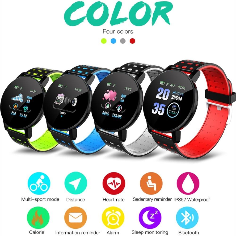 Bluetooth Smartwatch With Blood Pressure & Heart Rate Monitor For Android & IOS