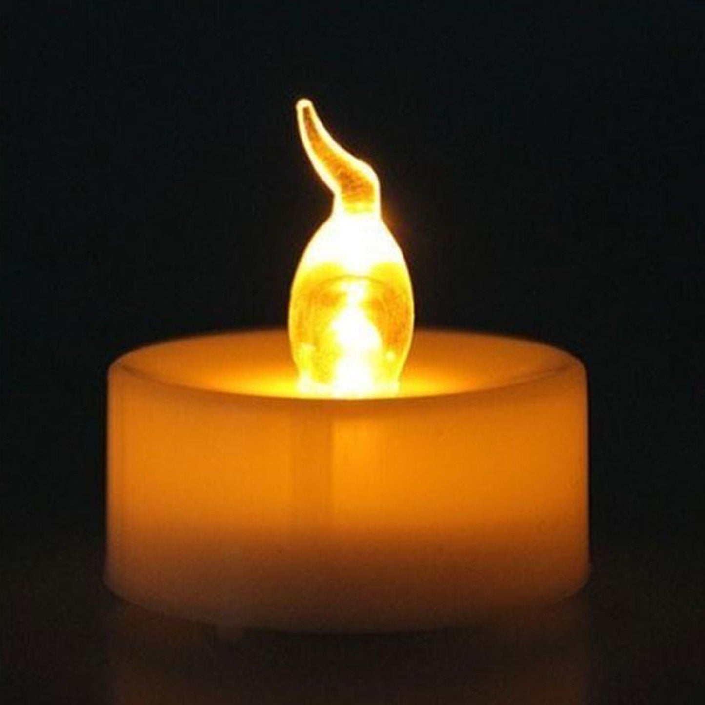 12Pcs Battery Operated LED Tea Lights Candles Flameless Flickering Weeding Decor