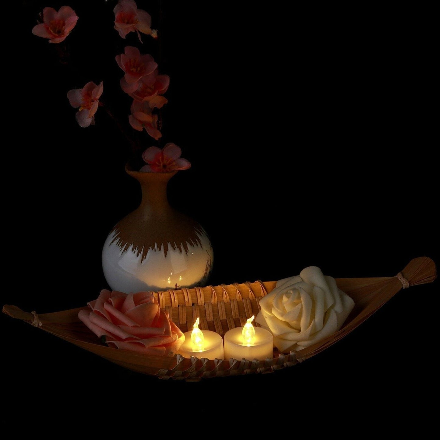 12Pcs Battery Operated LED Tea Lights Candles Flameless Flickering Weeding Decor