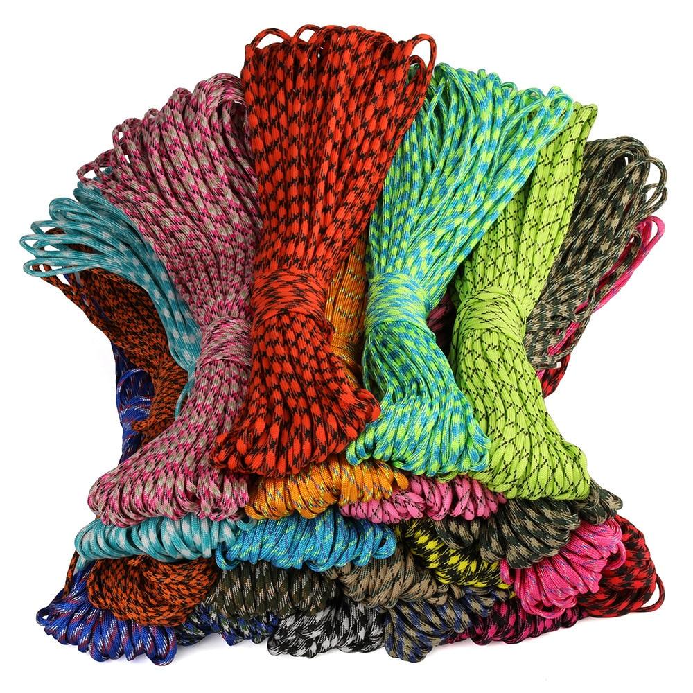 10meter Length 7-stand 5mm Cores Paracord Parachute Cord Polyester Survival Bracelet Rope Camping Climbing