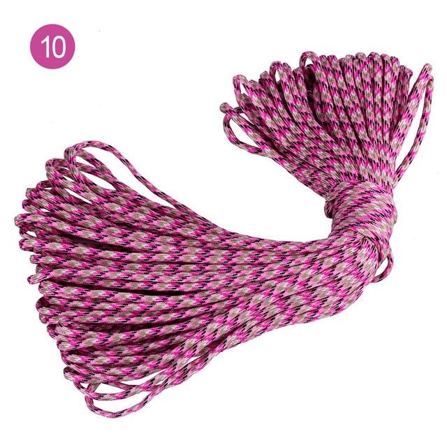 10meter Length 7-stand 5mm Cores Paracord Parachute Cord Polyester Survival Bracelet Rope Camping Climbing