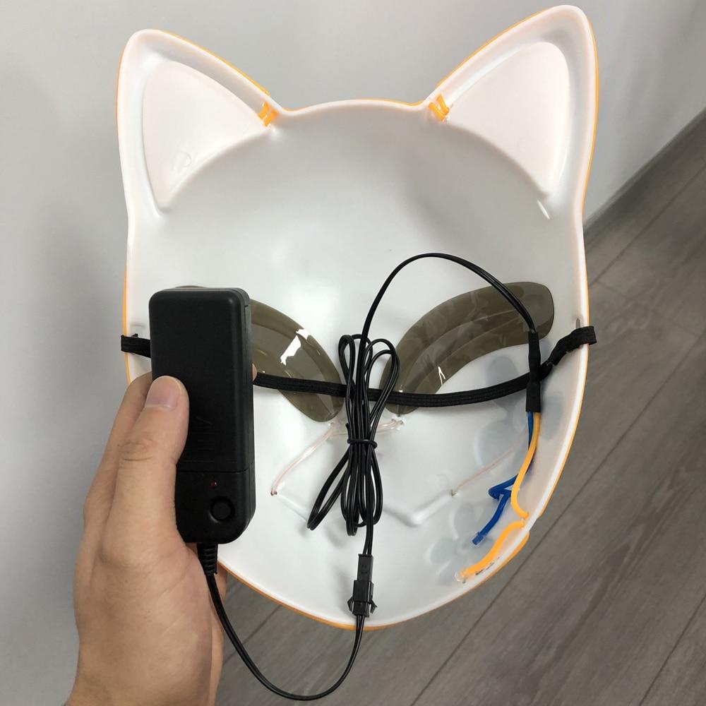 Anime Demon Slayer LED Cosplay Mask