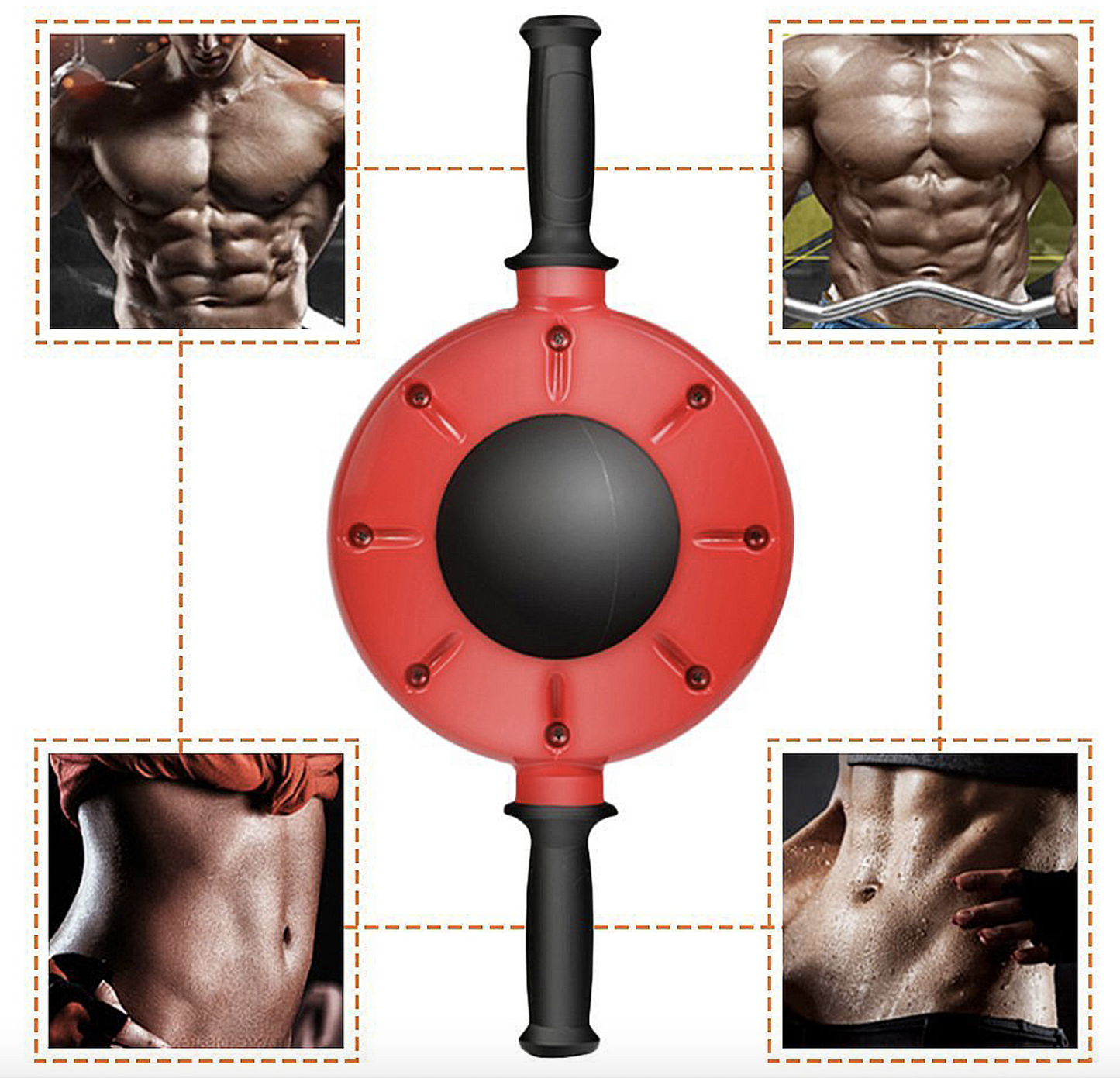 Abs Workout Flat Stomach Core Fitness Training Power Roller