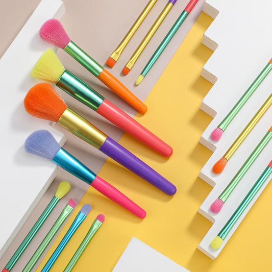 15pcs Colorful Makeup Brush Set