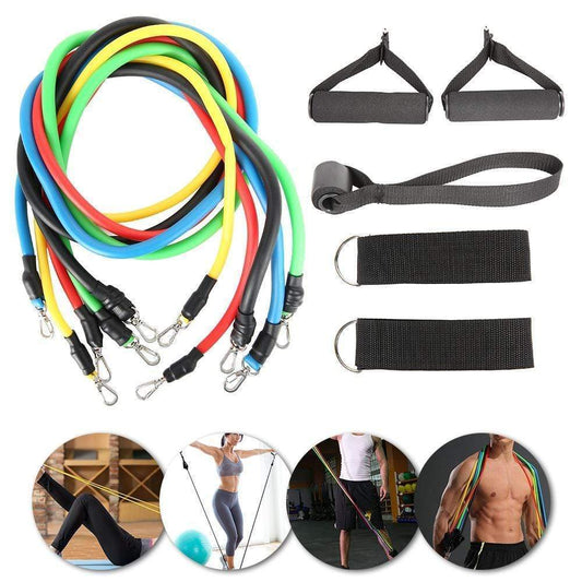 Impact Shop 200001973 11pcs 11pcs Pull Rope Fitness Exercises Resistance Bands Training Workout Yoga