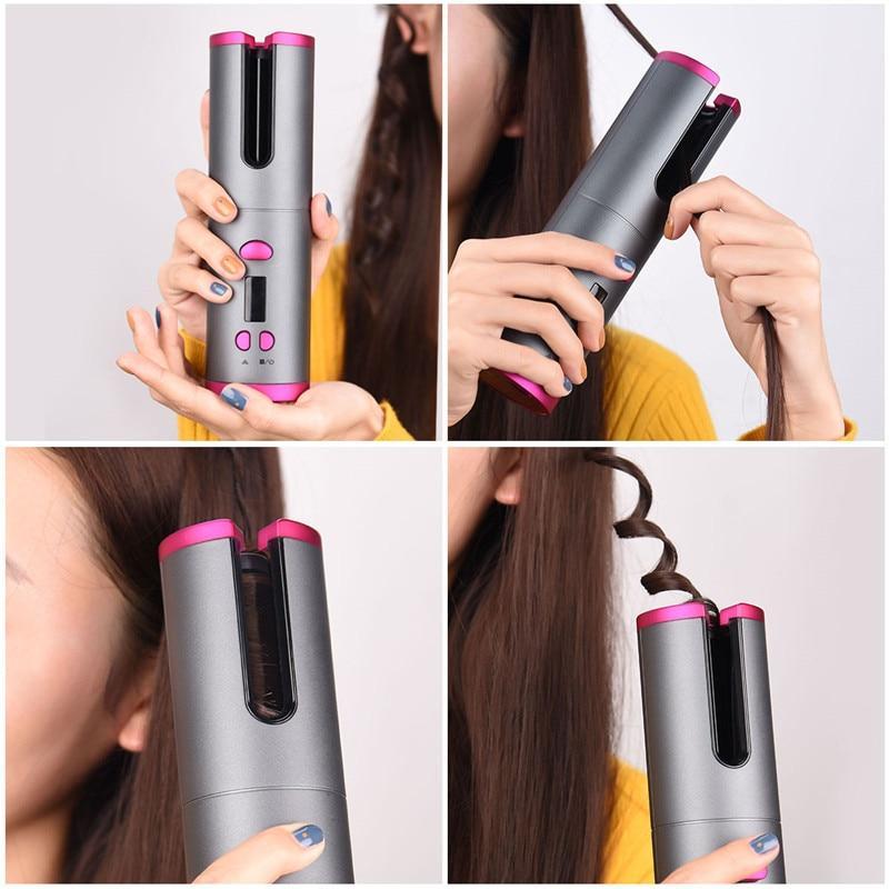 Cordless Automatic Ceramic Hair Curler By Snap Mart