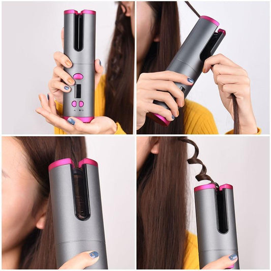 Cordless Automatic Ceramic Hair Curler By Snap Mart
