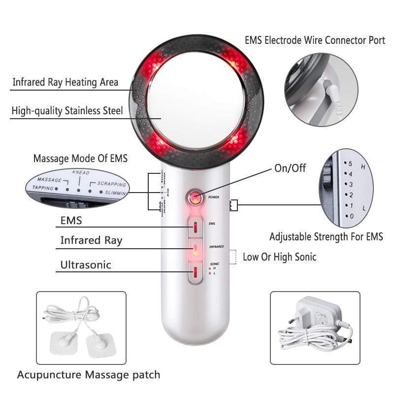 3 in 1 Infrared Ultrasonic Cavitation Slimming Machine