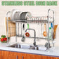 2-Tiered Over-the-Sink Kitchen Dish Drying Storage Rack