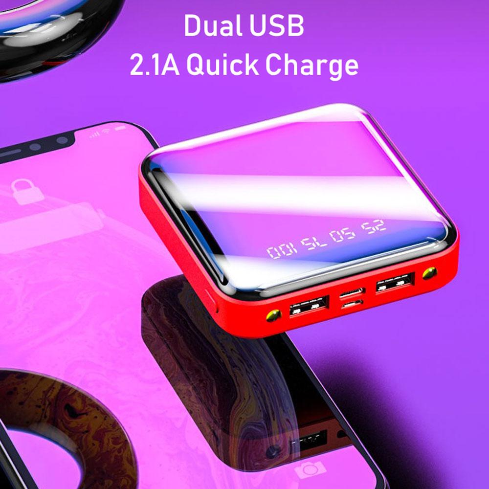 20000mAh Mini Power Bank For Xiaomi Phone 10000mah Portable Charger LED Power 4500mAh Power Bank External Battery Pack Powerbank
