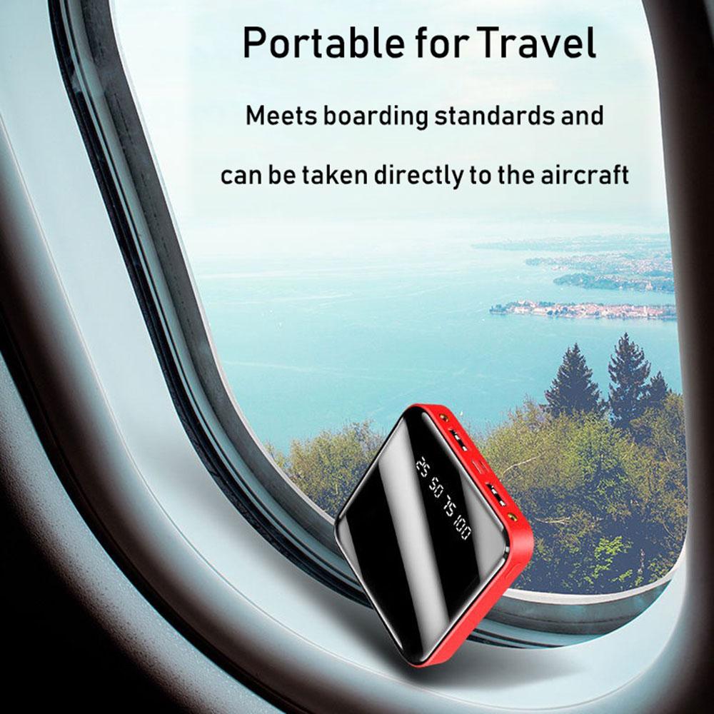 20000mAh Mini Power Bank For Xiaomi Phone 10000mah Portable Charger LED Power 4500mAh Power Bank External Battery Pack Powerbank