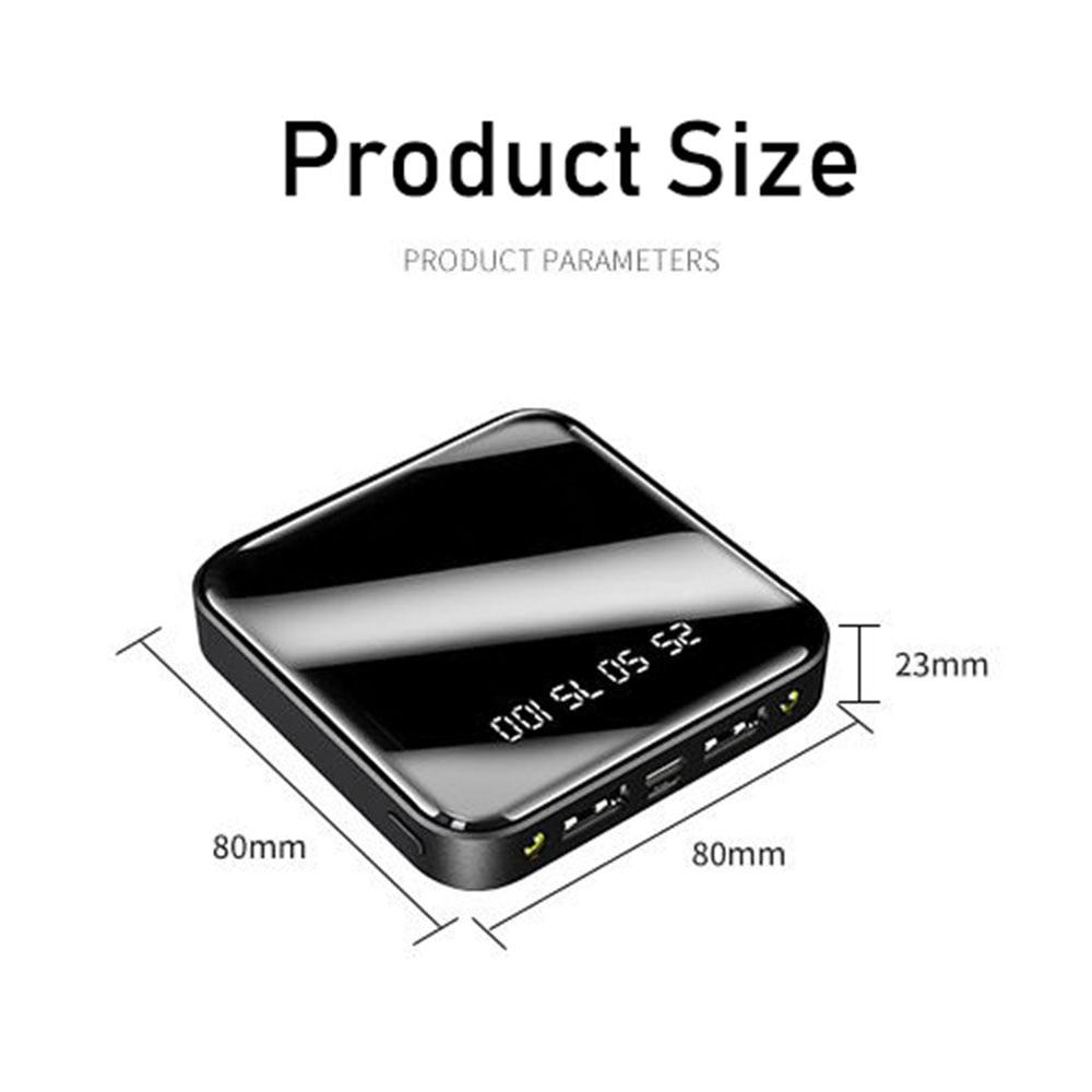 20000mAh Mini Power Bank For Xiaomi Phone 10000mah Portable Charger LED Power 4500mAh Power Bank External Battery Pack Powerbank