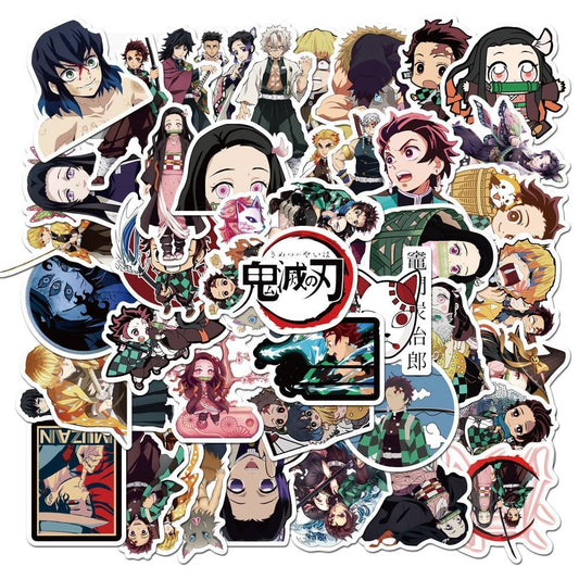 50 pcs/pack Anime Demon Slayer Stickers