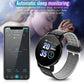 Bluetooth Smartwatch With Blood Pressure & Heart Rate Monitor For Android & IOS