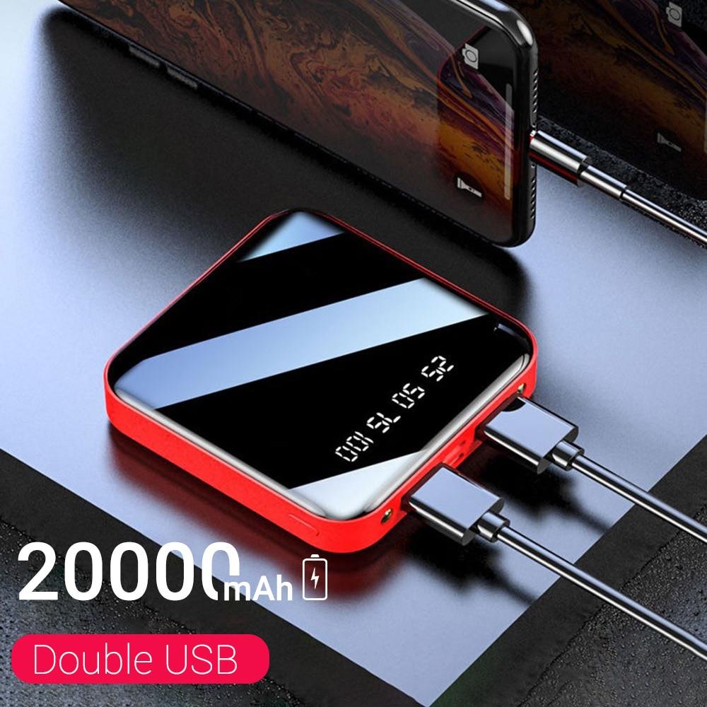 20000mAh Mini Power Bank For Xiaomi Phone 10000mah Portable Charger LED Power 4500mAh Power Bank External Battery Pack Powerbank