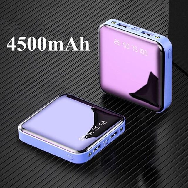 20000mAh Mini Power Bank For Xiaomi Phone 10000mah Portable Charger LED Power 4500mAh Power Bank External Battery Pack Powerbank