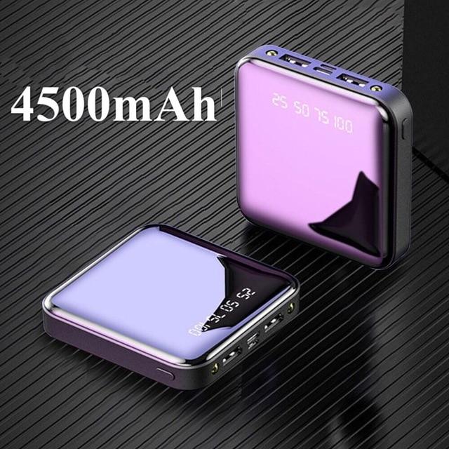 20000mAh Mini Power Bank For Xiaomi Phone 10000mah Portable Charger LED Power 4500mAh Power Bank External Battery Pack Powerbank