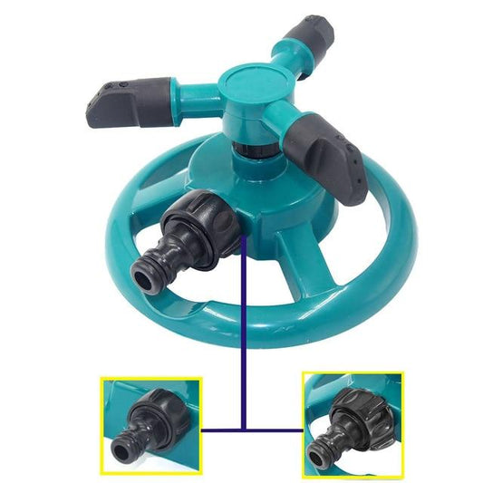 360 Degree Automatic Garden Sprinklers Watering Grass Lawn Rotary Nozzle Rotating Water Sprinkler System Garden Supplies