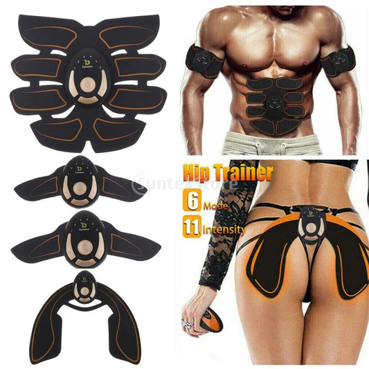 Abdominal Muscle Stimulator Hip Trainer EMS Massage Fitness Equipment ABS Muscles Electrostimulator Toner